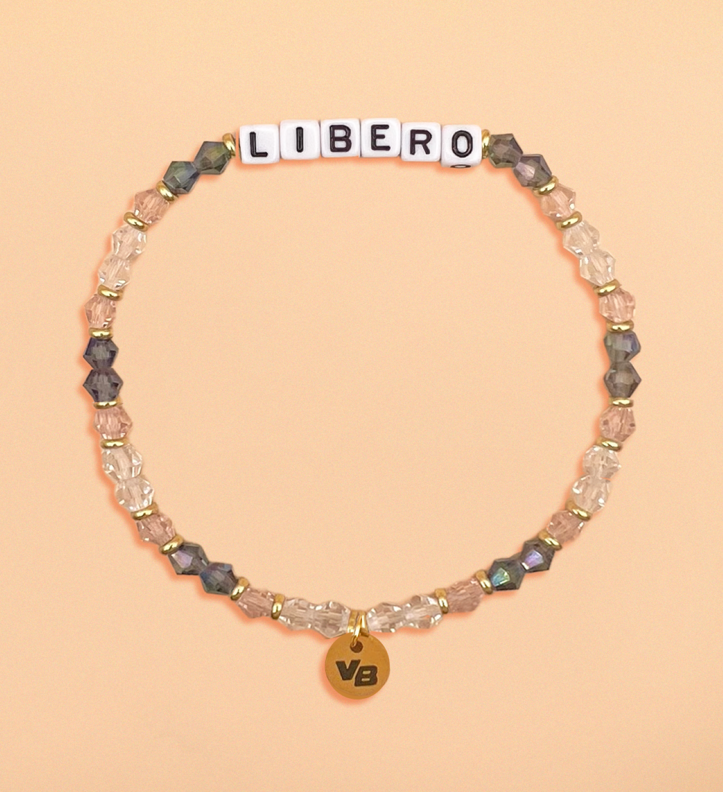 Volleyball Position Word Letter Bead Bracelet - LIBERO