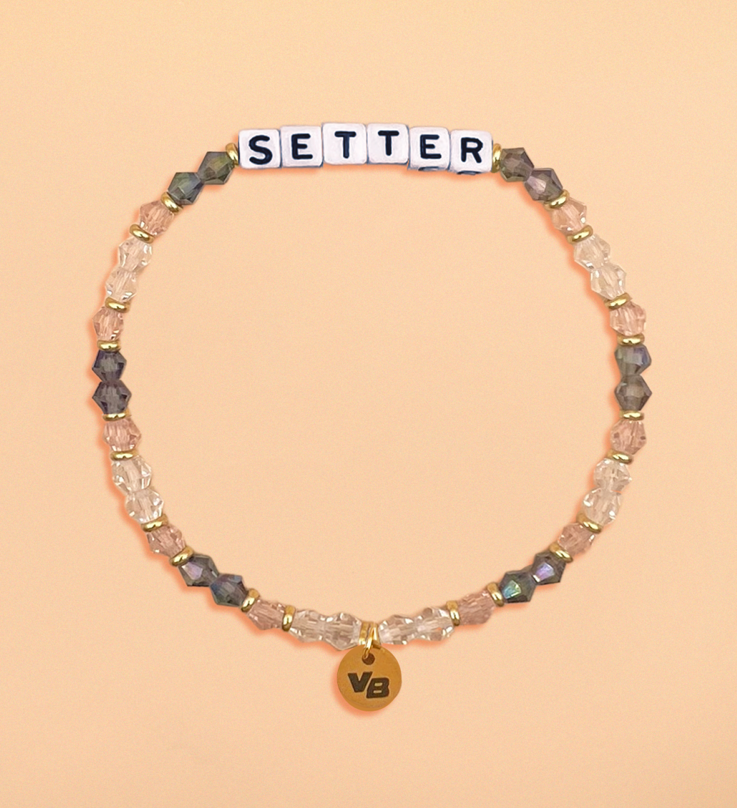 Volleyball Position Word Letter Bead Bracelet - SETTER