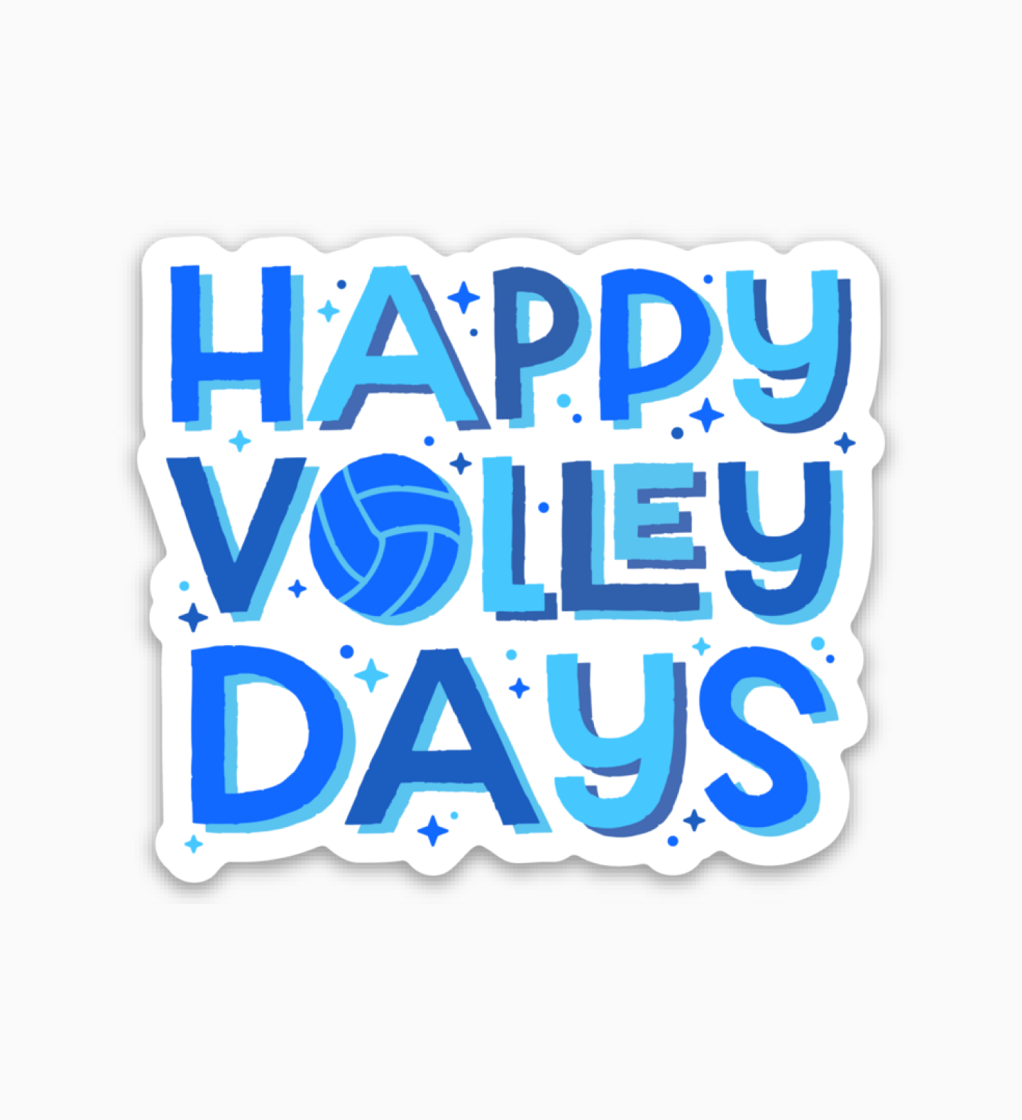 Happy Volleydays! - Volleyball Sticker