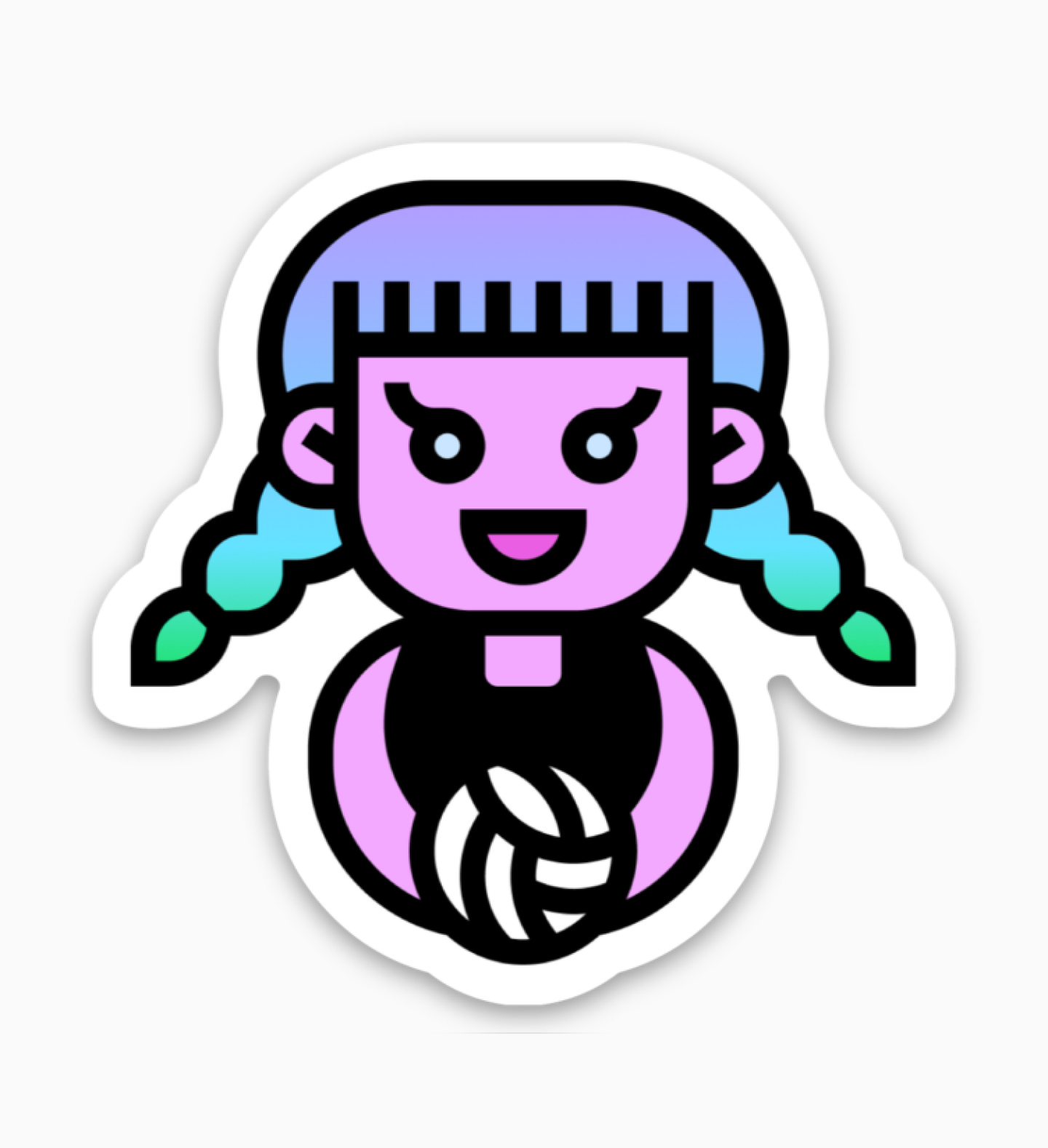 Goth Punk Volleyball GIrl