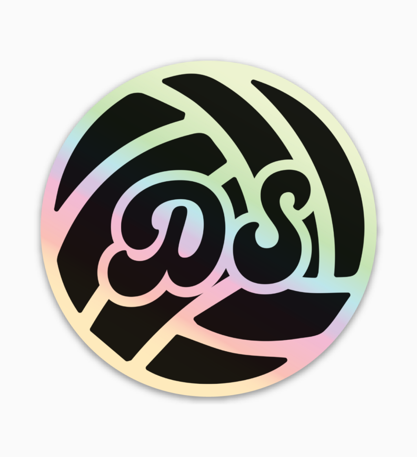 Defensive Specialist (DS)- Volleyball Position Holographic Iridescent Sticker