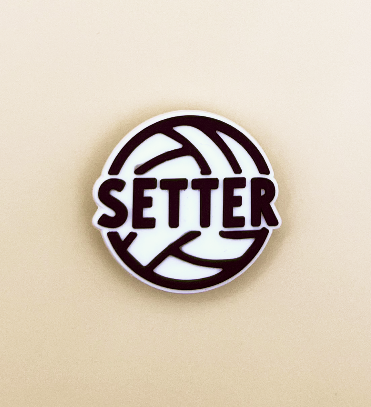 Volleyball charm top for crocs