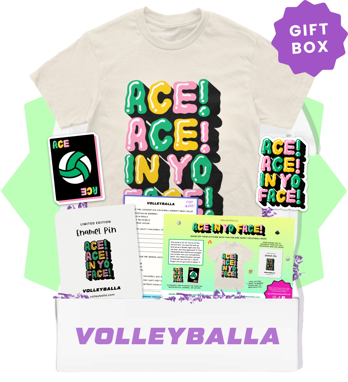 Ace! Ace! In Yo Face! - Volleyball Gift Box