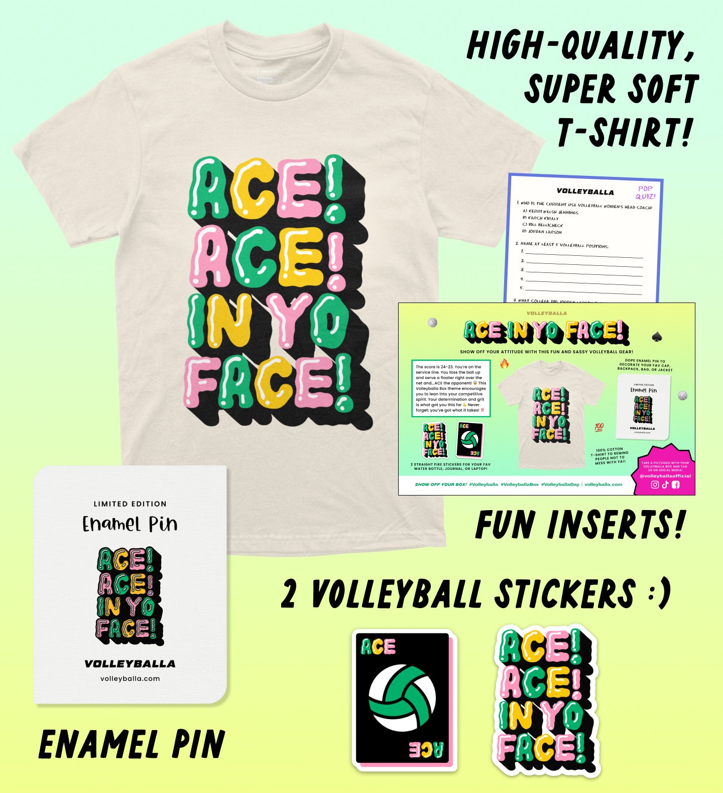Ace! Ace! In Yo Face! - Volleyball Gift Box