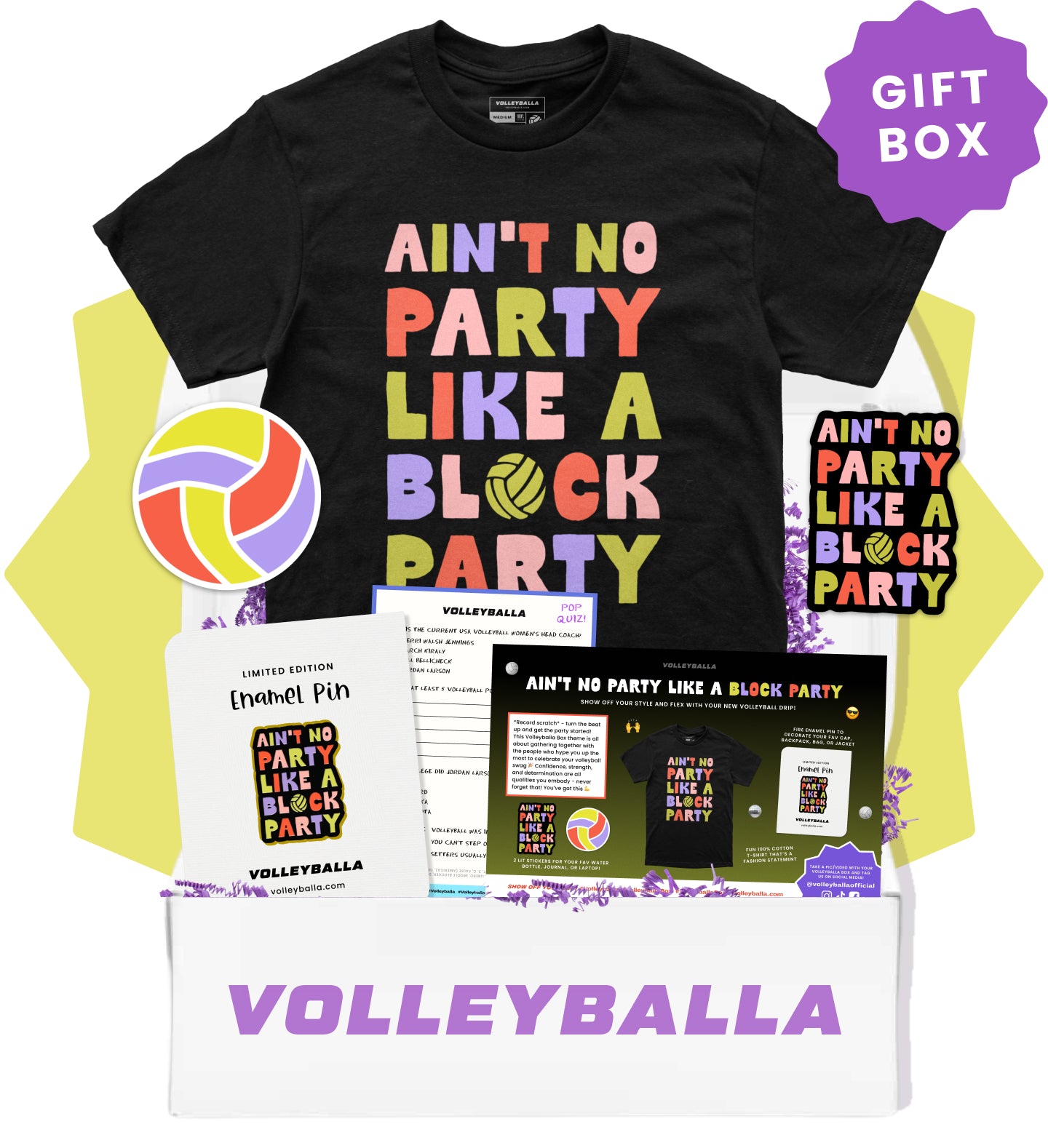 Ain't No Party Like a Block Party - Volleyball Gift Box