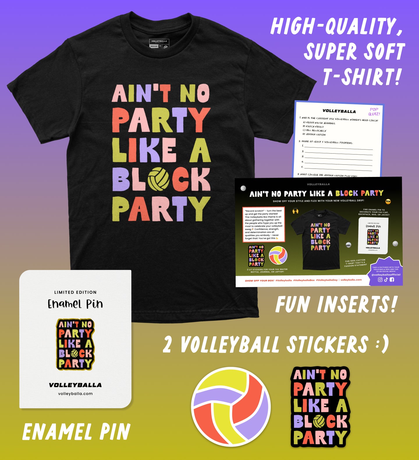 Ain't No Party Like a Block Party - Volleyball Gift Box
