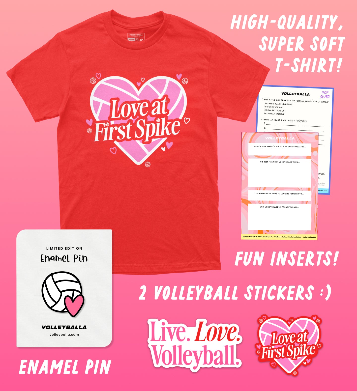 Love at First Spike - Volleyball Gift Box