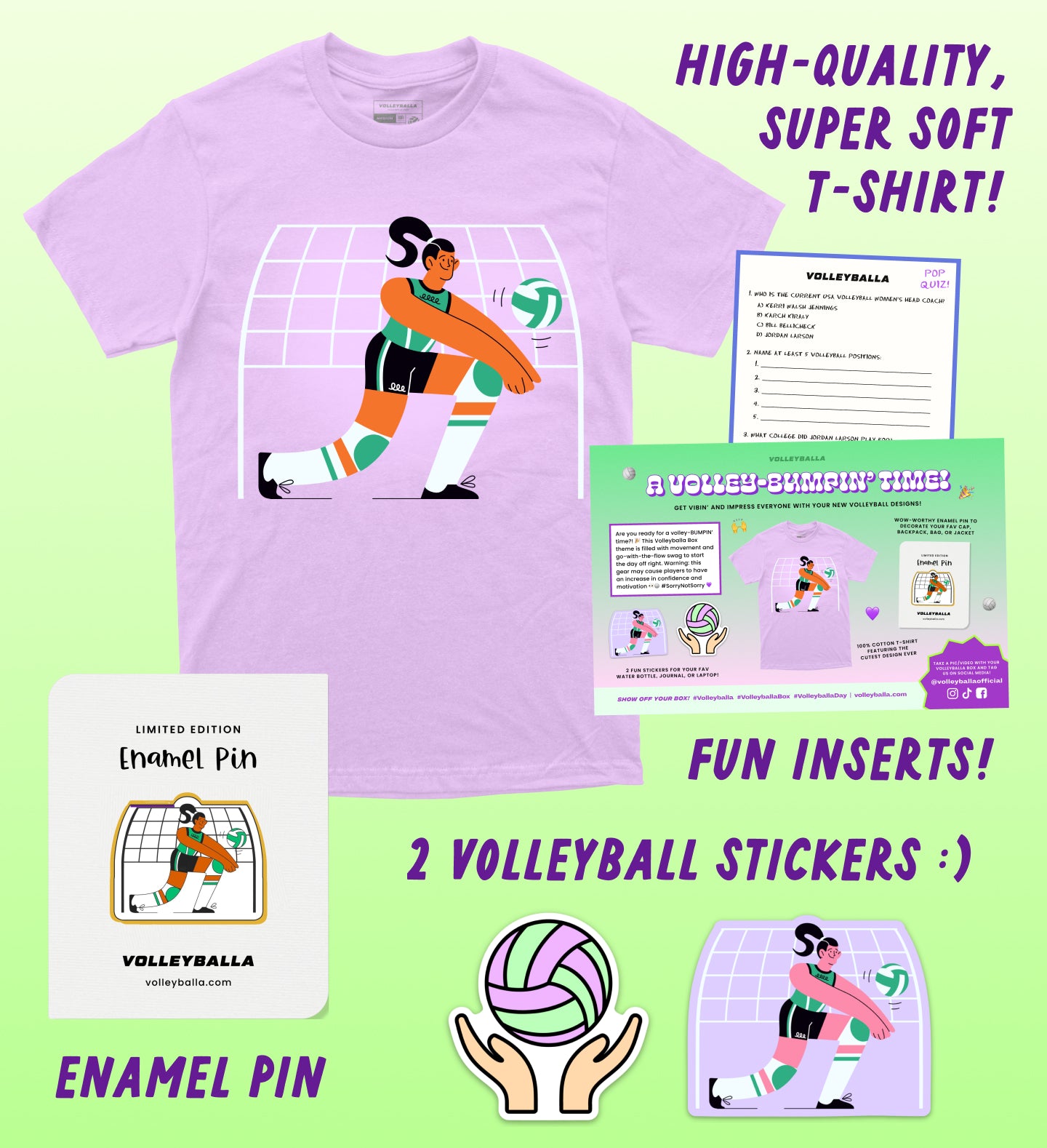 Cut Volley Bumpin' Time - Volleyball Gift Box