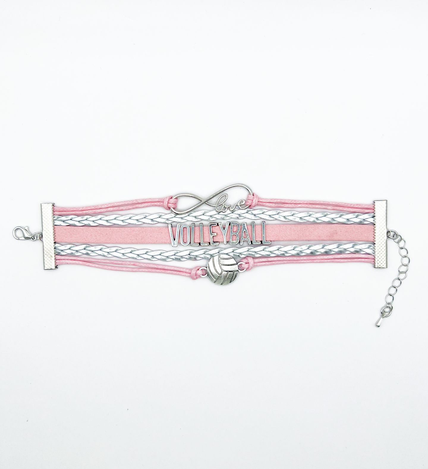 3-Charm Love Volleyball Wish Bracelet