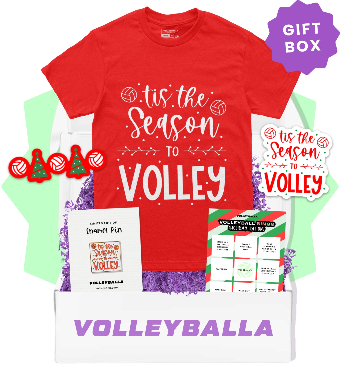 Tis the Season to Volley - Volleyball Gift Box