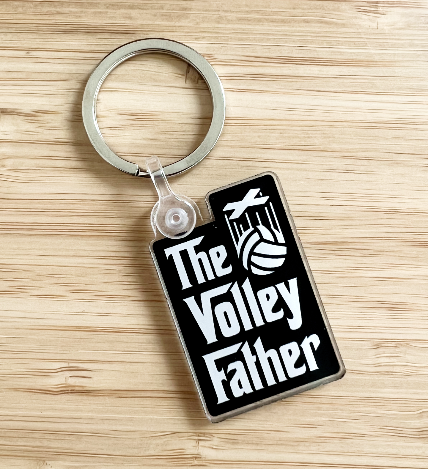 The Volley Father - Volleyball Dad Keychain