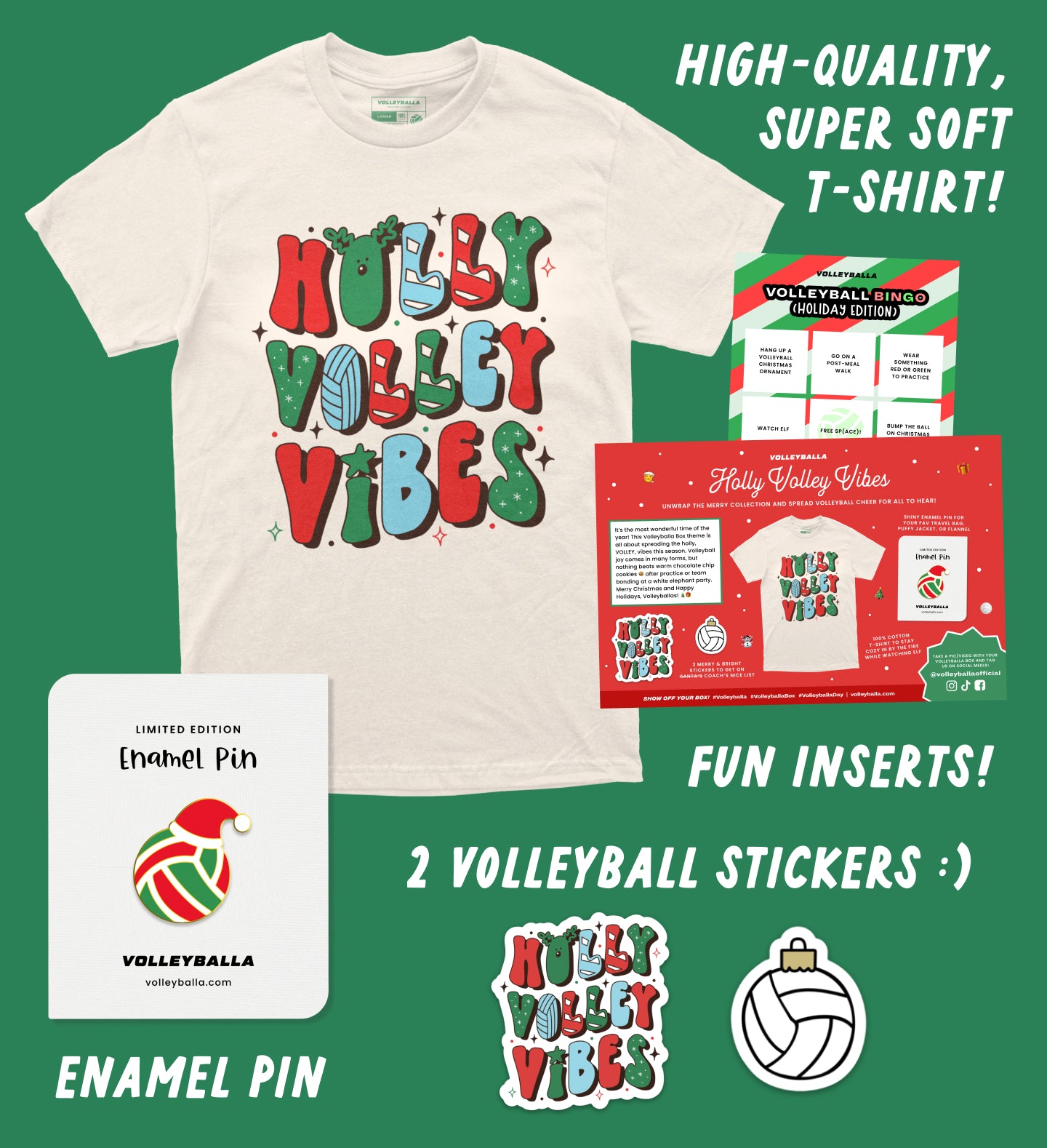 Holly, Volley Vibes - Volleyball Christmas Gift Box