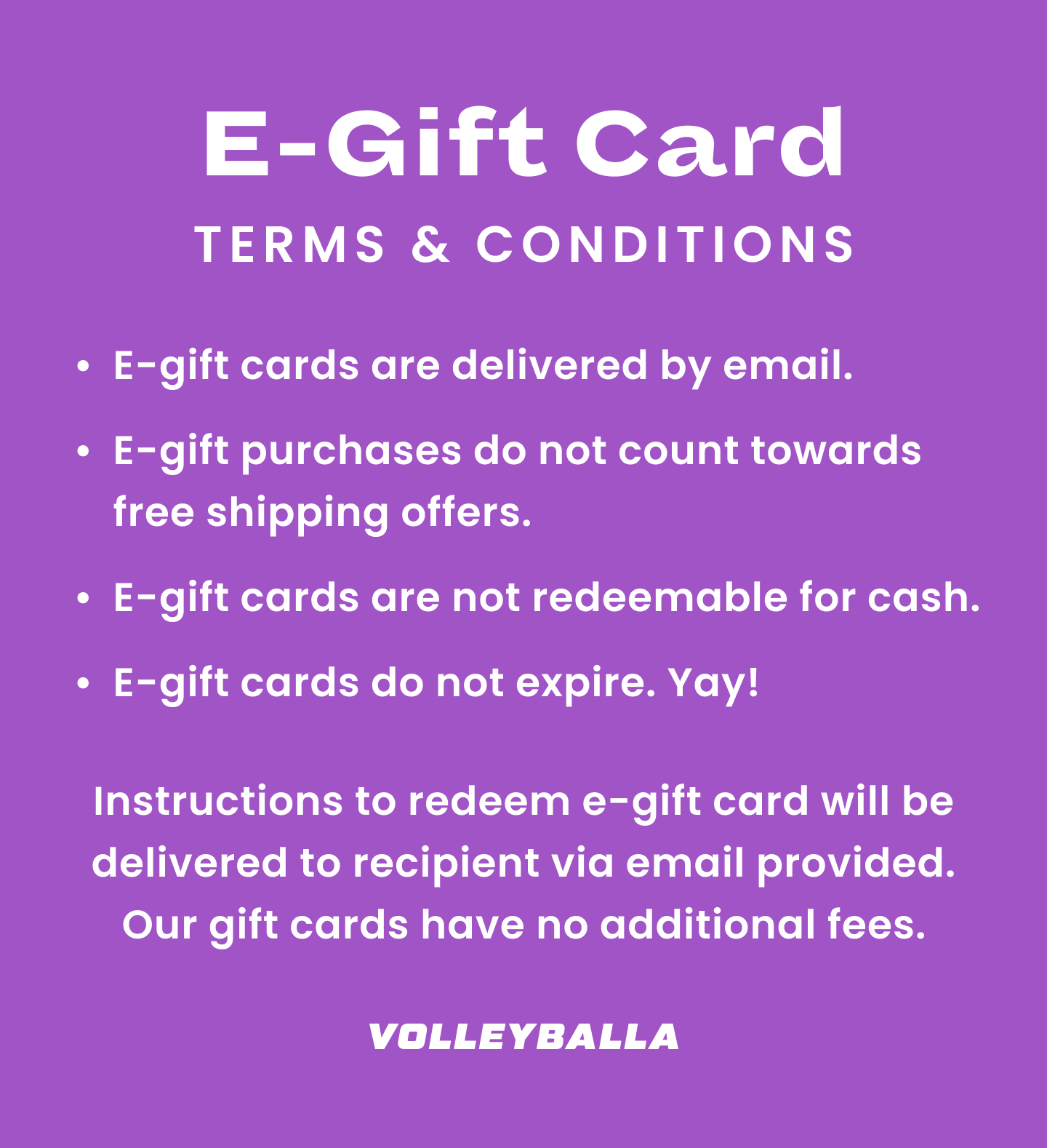 Volleyballa E-Gift Card