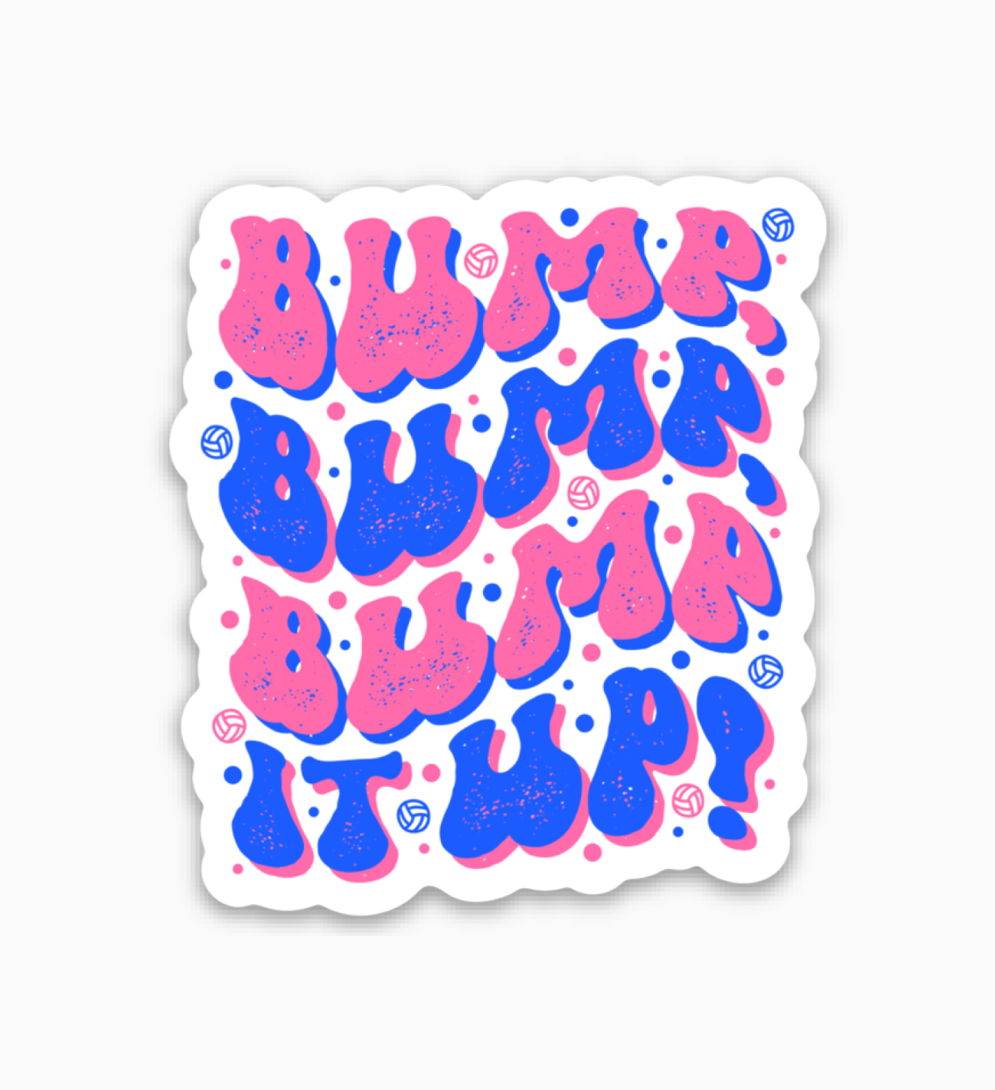 Bump It Up! Volleyball Sticker