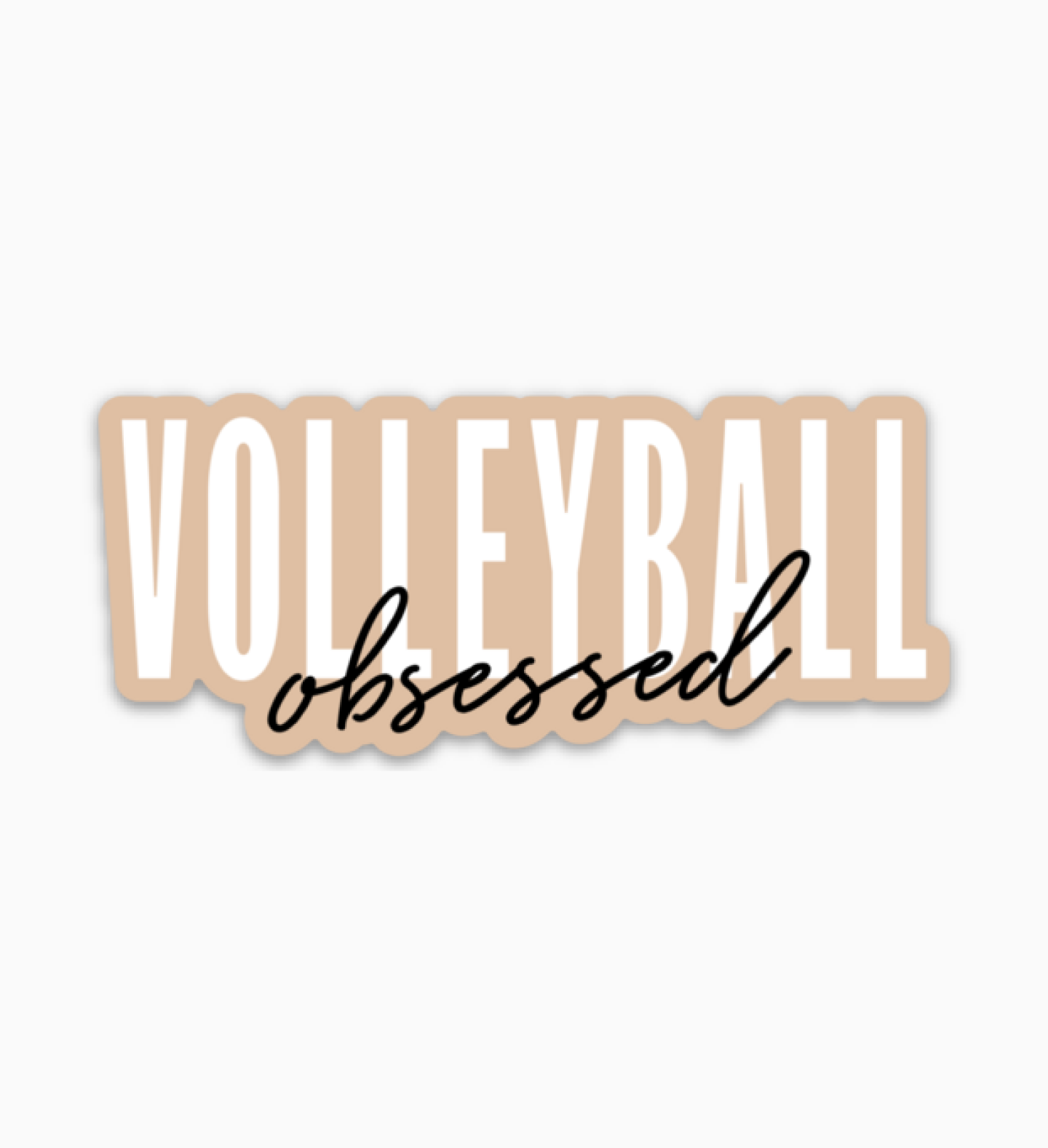 Volleyball Obsessed Sticker