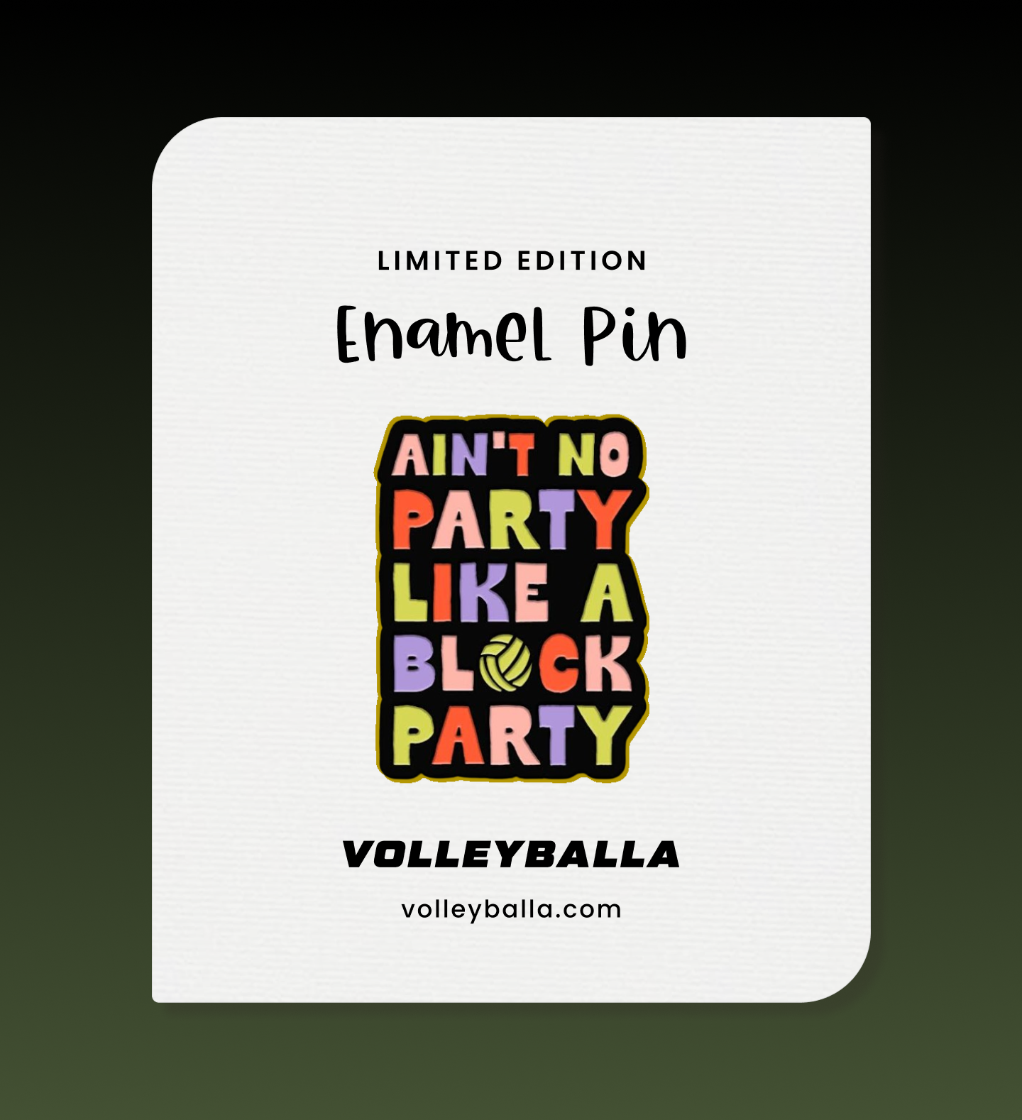 Ain't No Party Like a Block Party Enamel Pin