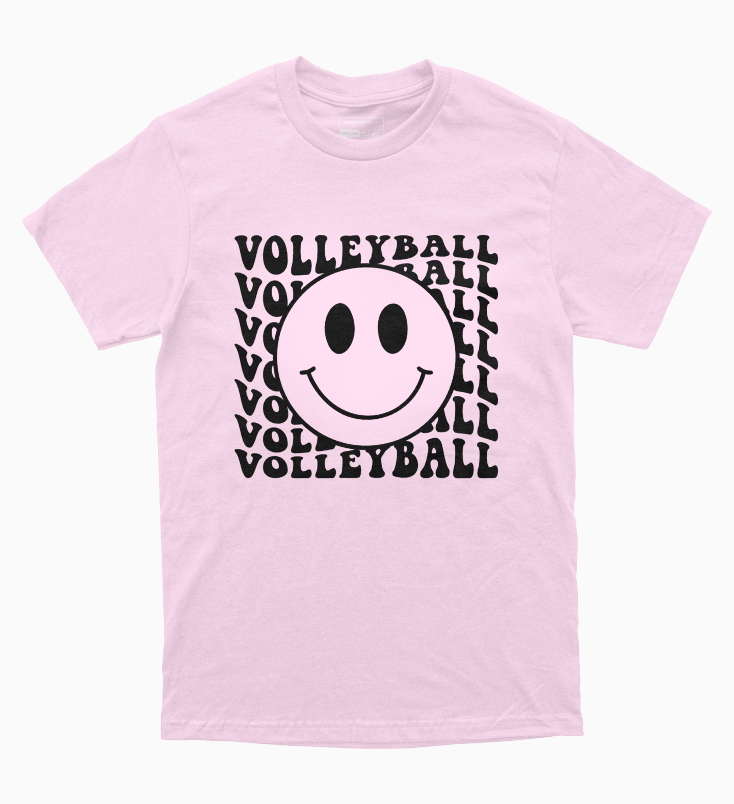 Volleyball Punk Smiley Face Tee