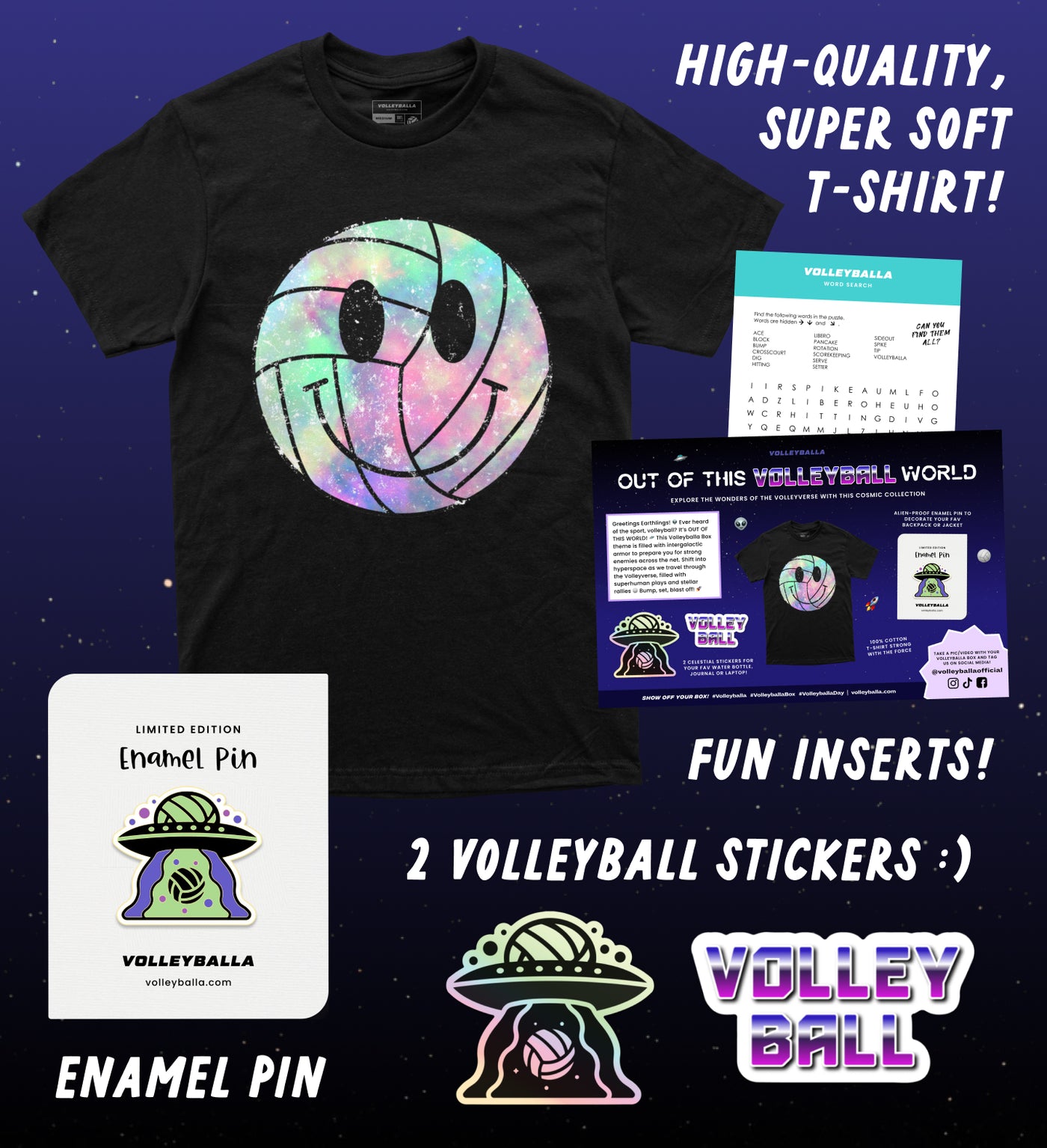 Volleyverse Galaxy - Volleyball Gift Box