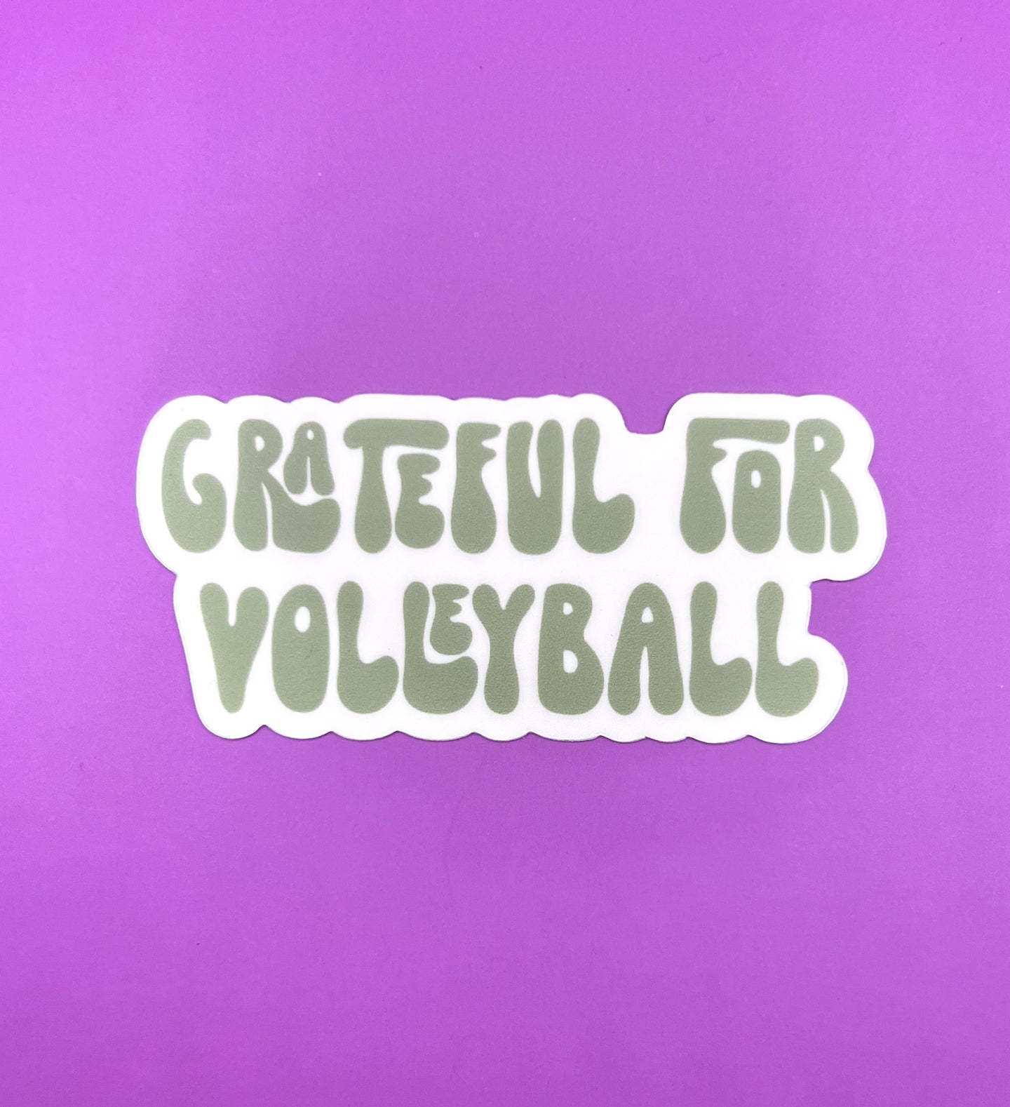 Grateful for Volleyball Sticker