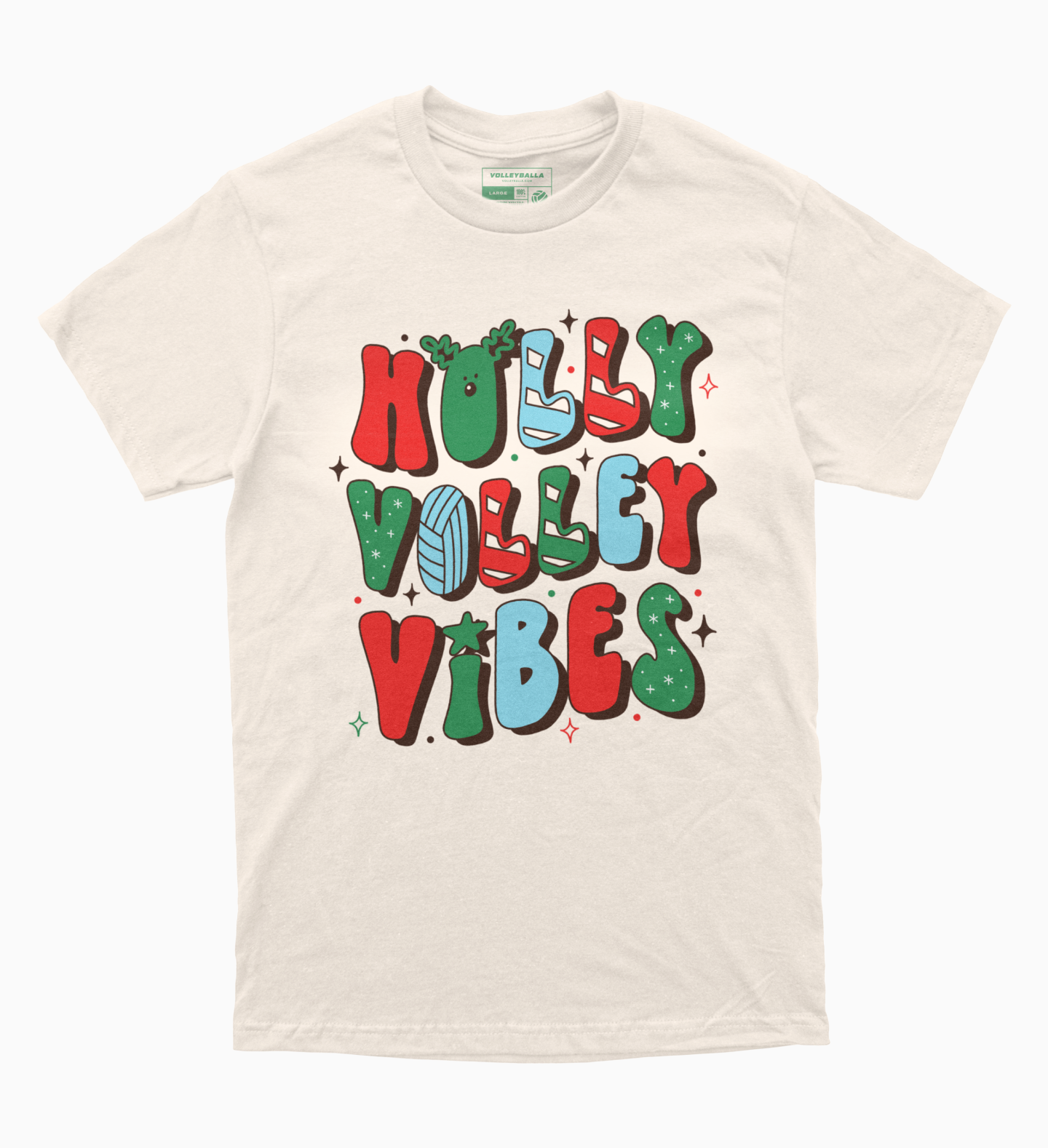 Holly Volley Vibes - Volleyball T-Shirt