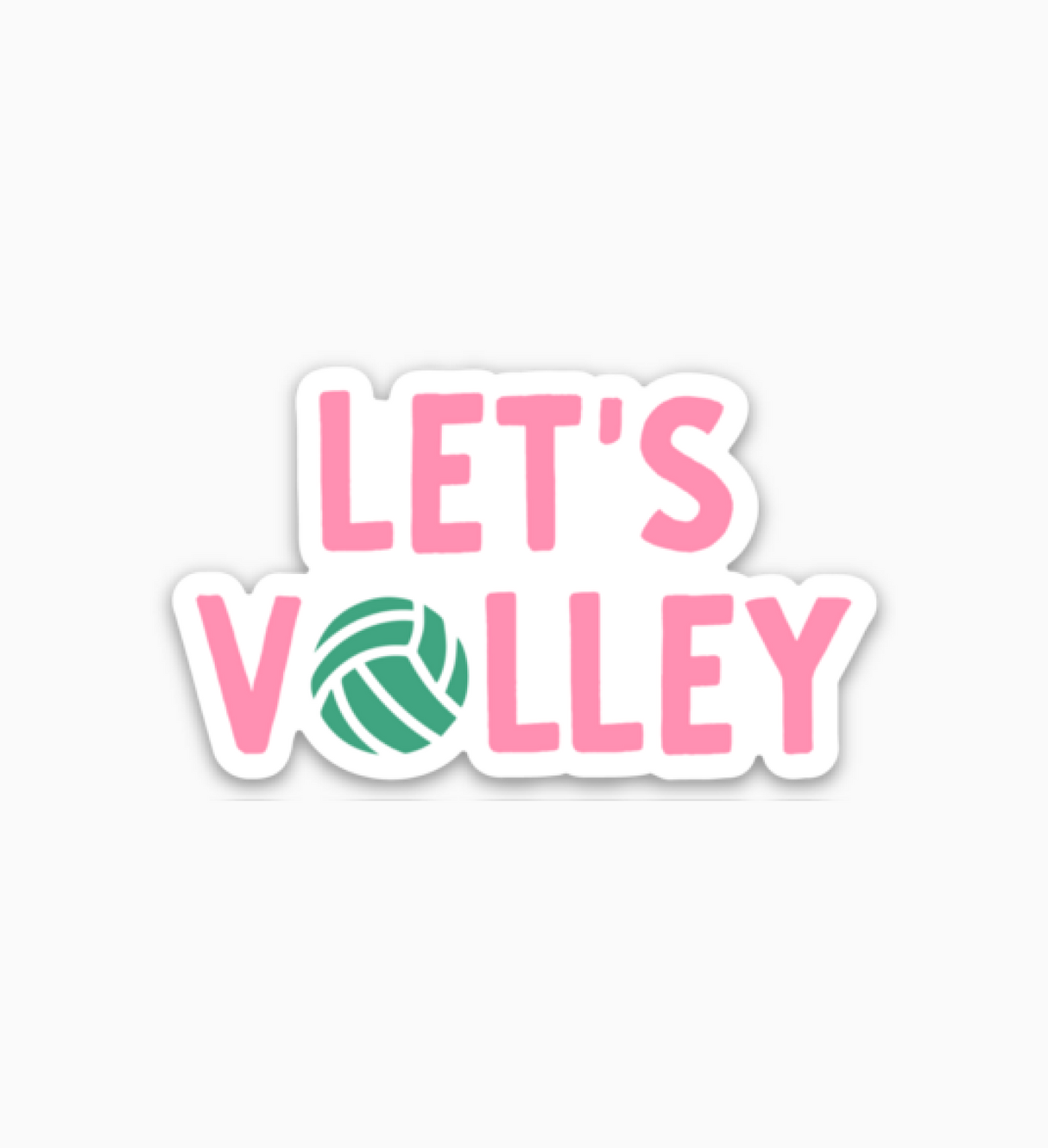 Let's Volley - Volleyball Sticker