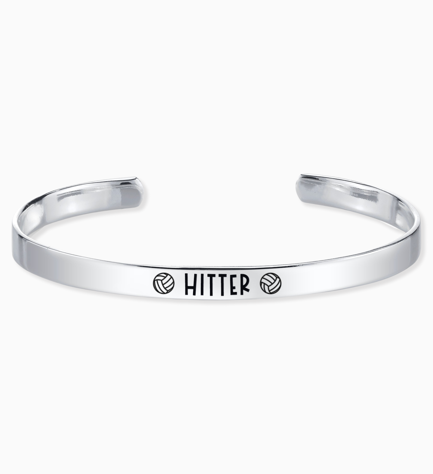 Hitter - Volleyball Position Engraved Bangle