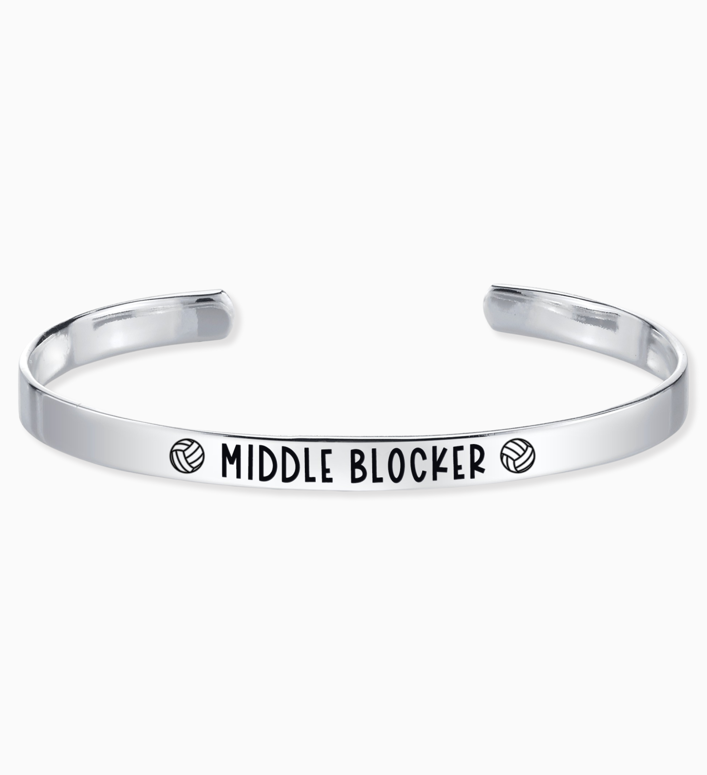 Middle Blocker - Volleyball Position Engraved Bangle