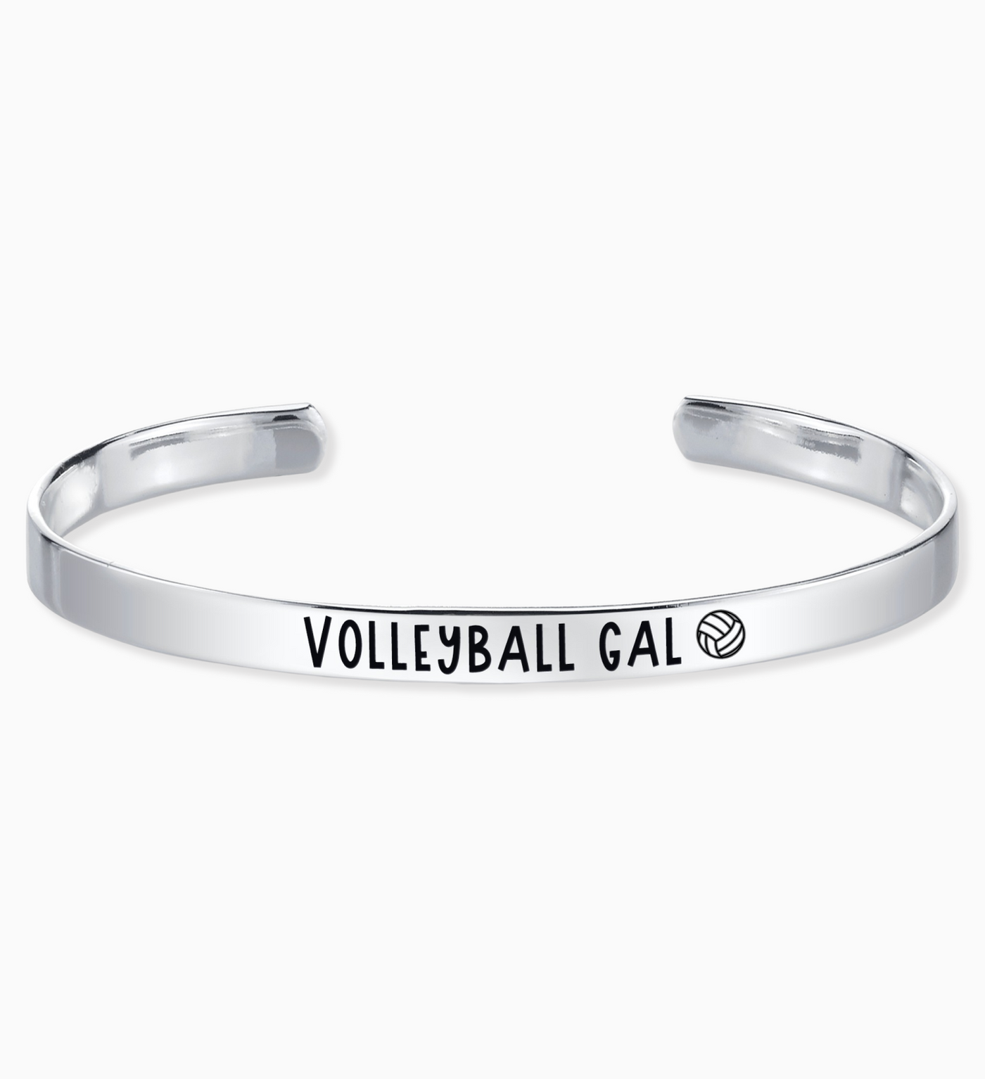 Volleyball Gal - Volleyball Position Engraved Bangle