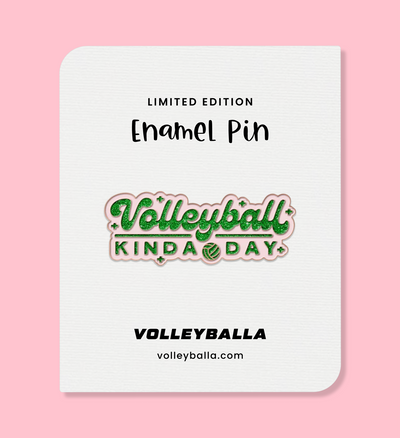 Volleyball Kinda Day Enamel Pin