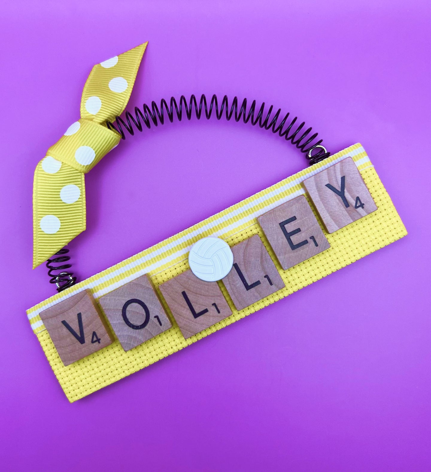 Volleyball Christmas Ornament - Scrabble