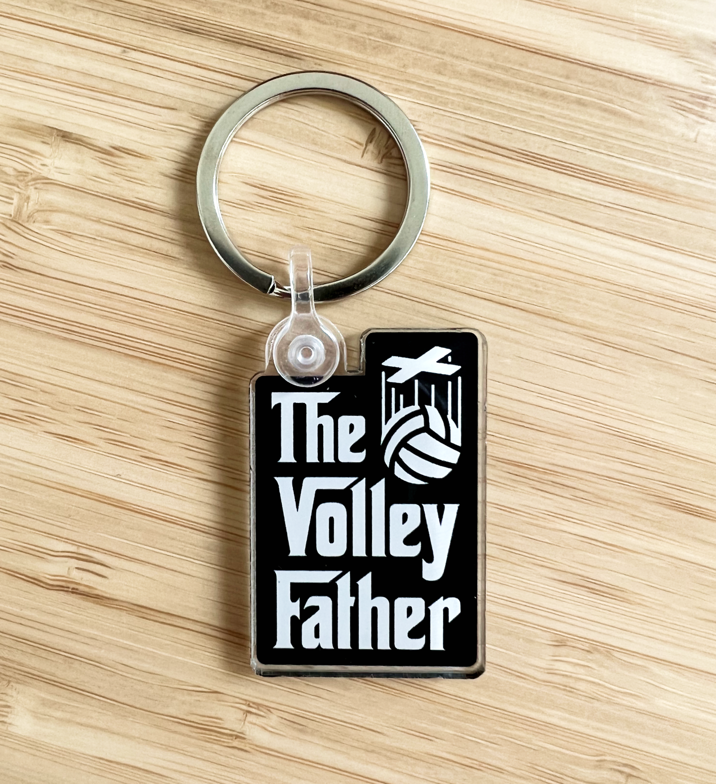 The Volley Father - Volleyball Dad Keychain