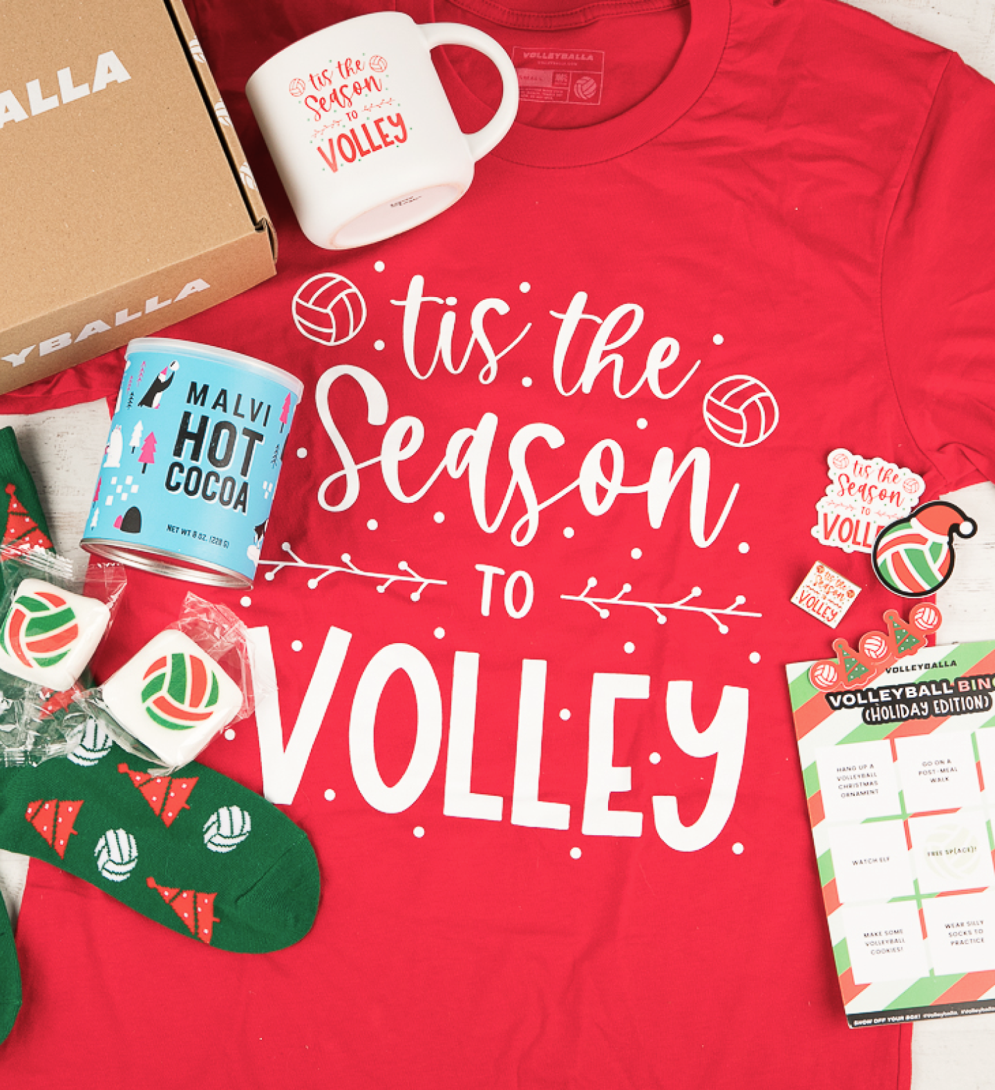 'Tis the Season to Volley - Volleyball T-Shirt