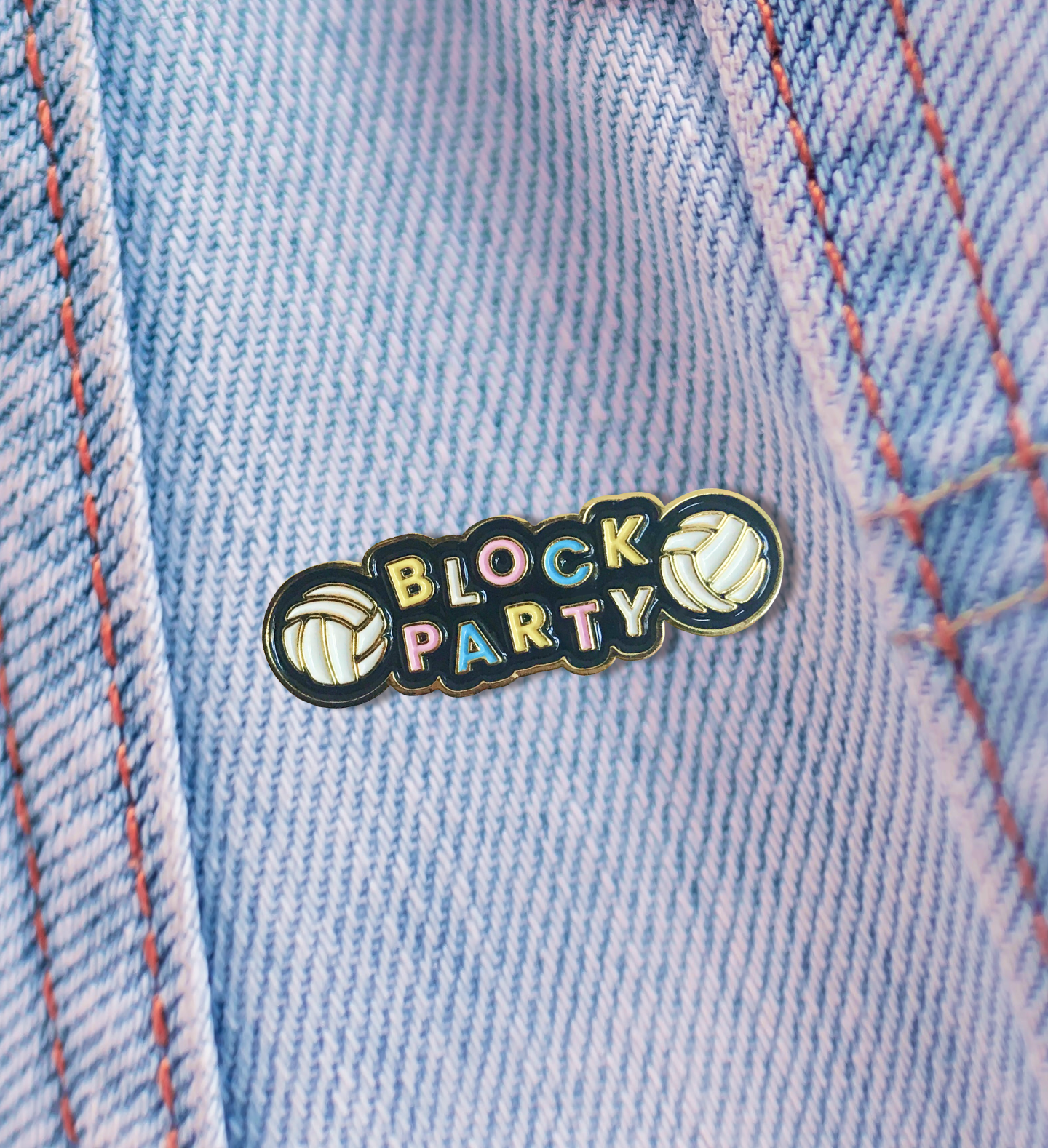 Block Party Enamel Pin