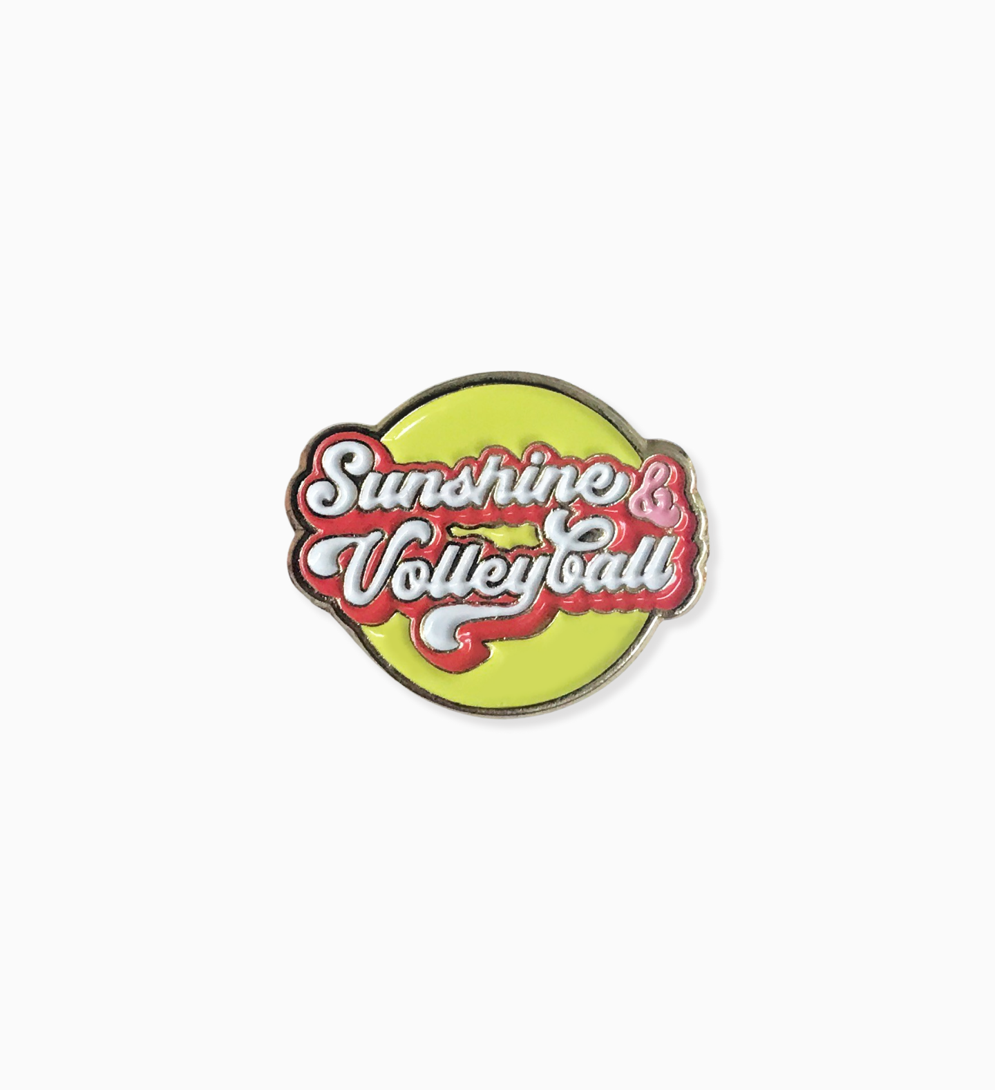 Sunshine & Volleyball Enamel Pin