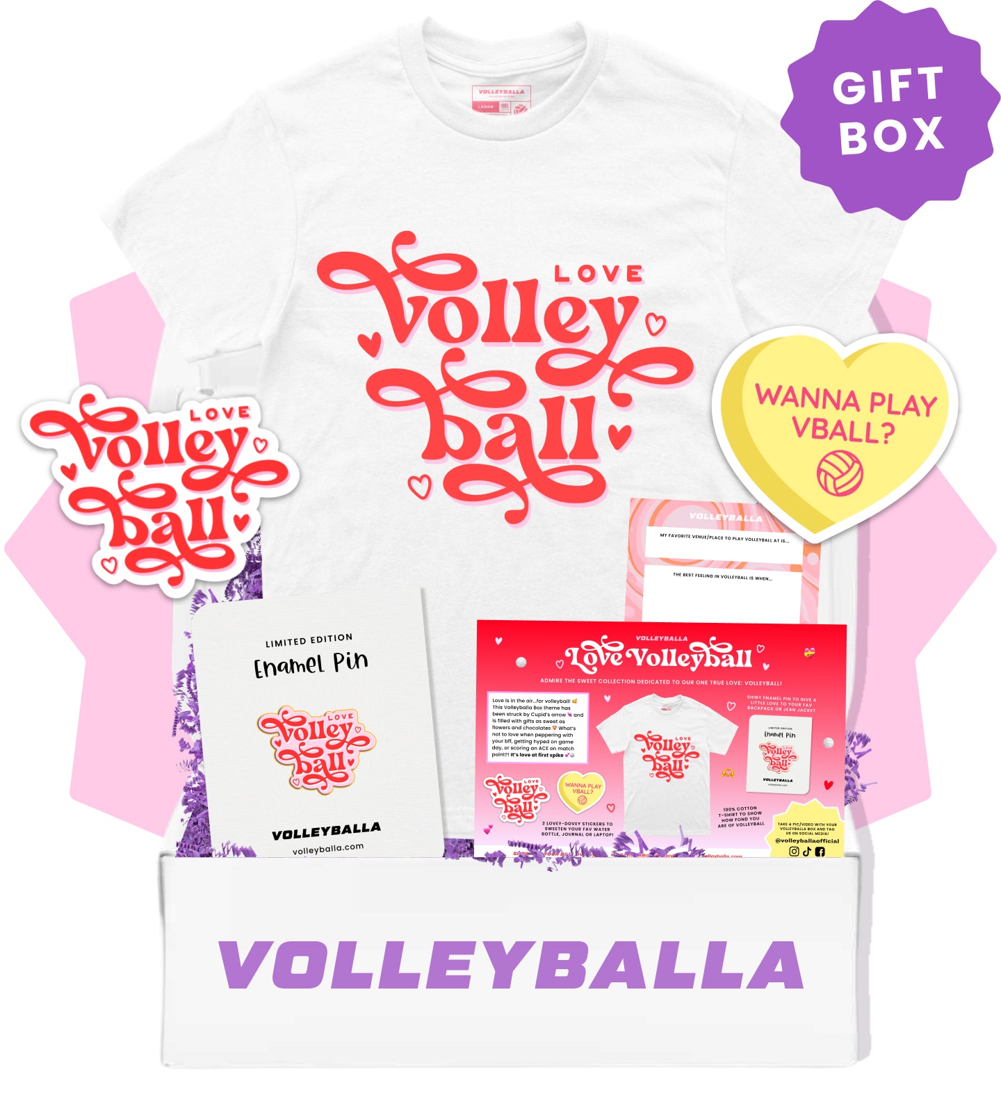 Love Volleyball - Valentine's Day Volleyball Gift Box