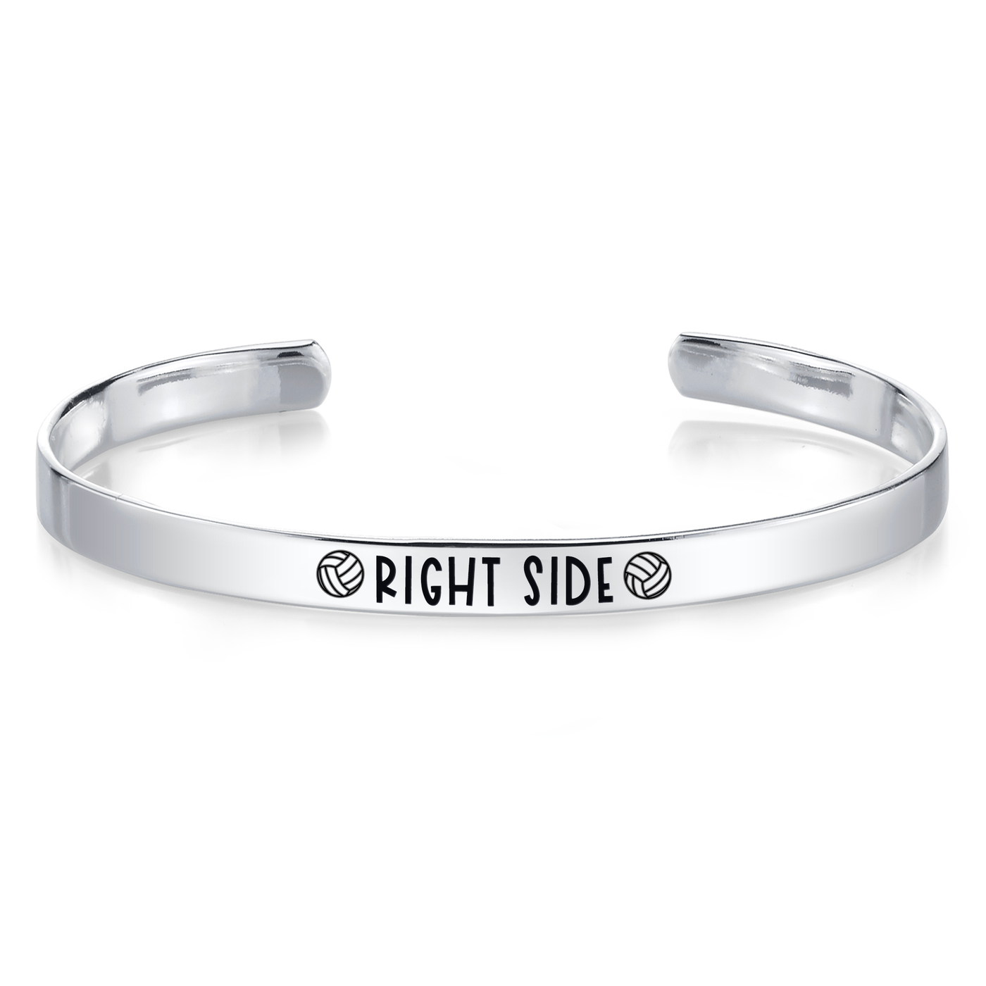 Right Side/Opposite Hitter - Volleyball Position Engraved Bangle